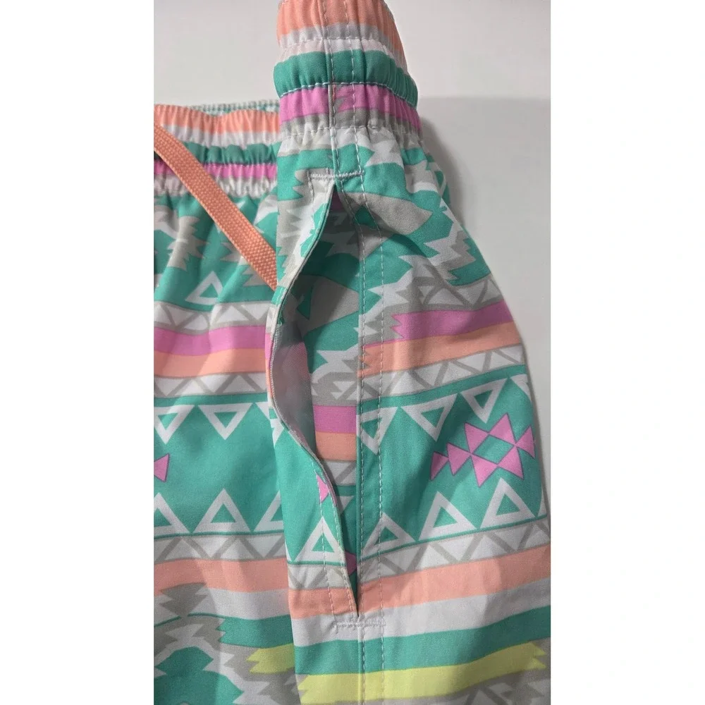 Chubbies‎ Mens Swim Trunks XL Teal Southwestern Geometric 5.5 Inch Inseam Shorts